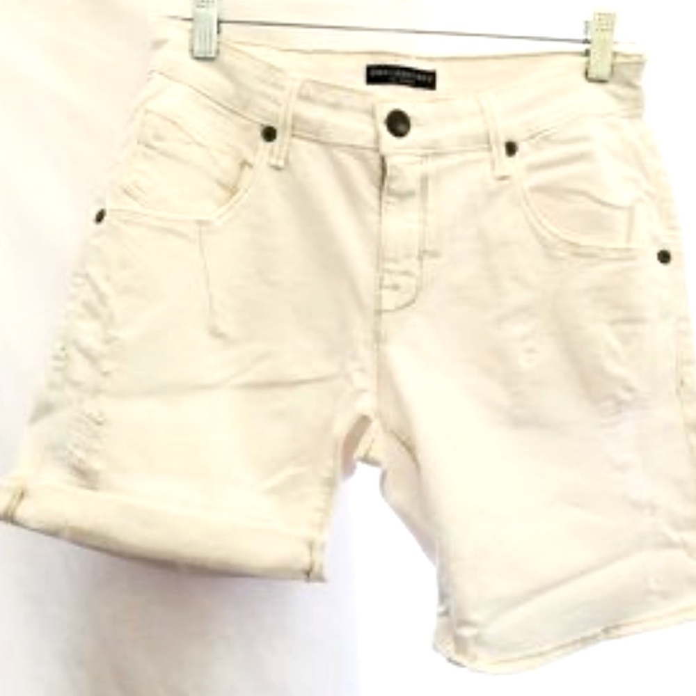 Denimocracy New w/out tags,never worn denim white distressed shorts Los Angeles